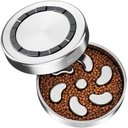 Feedoo Double-Wall Non-Skid Stainless Steel Slow Feeder Dog Bowl, Silver, Large: 3-cup