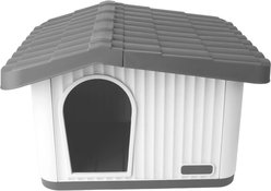 allforpaws Lifestyle WoofNest Dog & Cat Pet House, White/Gray, Small: 23.6 x 20.1 x 16.3-in