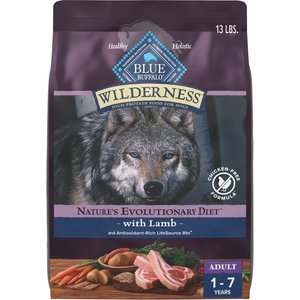 Blue Buffalo Wilderness 38-g Protein Lamb Meat Rich Natural Adult Dry Dog Food, 13-lb bag