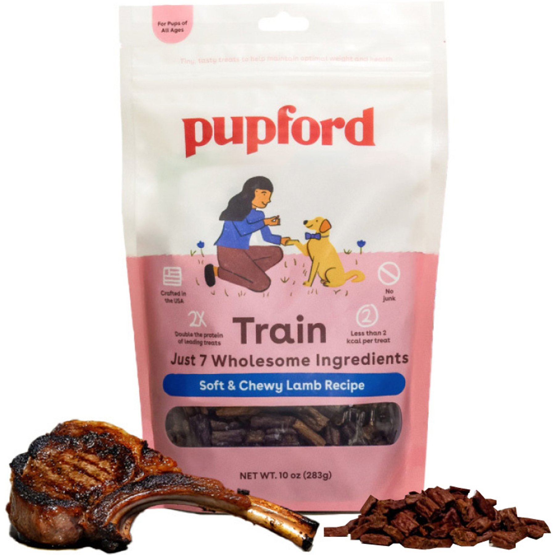 Pupford Lamb Limited Ingredient Diet Soft & Chewy Training Treats, 10-oz bag