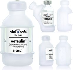 Vial Safe For Pets Insulin Vial Protector for Vetsulin, Light Blue, 2 Pack