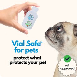 Vial Safe For Pets Insulin Vial Protector for Humulin & Novolin, Cat/Dog Paw Prints, 2 Pack slide 2 of 8