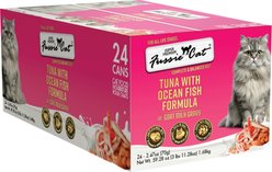 Fussie Cat Tuna with Oceanfish in Goats Milk Wet Cat Food, 2.47-oz can, case of 24
