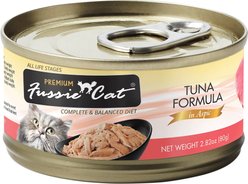 Fussie Cat Premium Tuna Formula in Aspic Grain-Free Canned Cat Food, 2.82-oz can, case of 24 slide 2 of 5