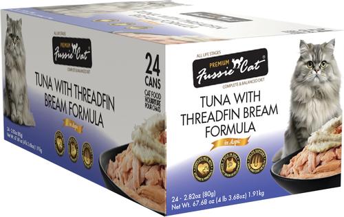 Fussie Cat Premium Tuna Threadfin Bream Formula in Aspic Wet Cat Food