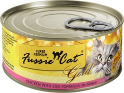 Fussie Cat Super Premium Chicken with Egg Formula in Gravy Grain-Free Canned Cat Food, 2.82-oz, case of 24 slide 2 of 7