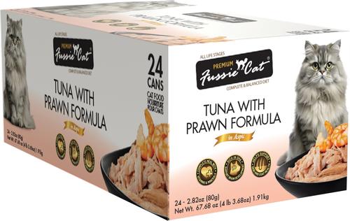 Fussie Cat Premium Tuna with Prawns Formula in Aspic Grain-Free Canned Cat Food