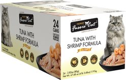 Fussie Cat Premium Tuna with Shrimp Formula in Aspic Grain-Free Canned Cat Food, 2.82-oz, case of 24