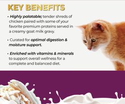 Fussie Cat Super Premium Chicken in Goat Milk Gravy Shredded Wet Cat Food, 2.47-oz can, case of 24 slide 2 of 8