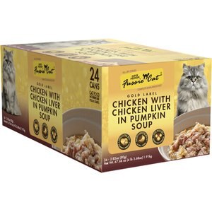 FUSSIE CAT Super Premium Chicken & Beef Formula in Pumpkin Soup