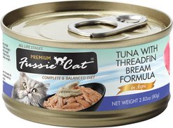 Fussie Cat Premium Tuna Threadfin Bream Formula in Aspic Wet Cat Food, 2.82-oz, case of 24 slide 2 of 7