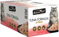 Fussie Cat Premium Tuna Formula in Aspic Grain-Free Canned Cat Food, 2.82-oz can, case of 24