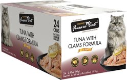 Fussie Cat Premium Tuna with Clams Formula in Aspic Grain-Free Canned Cat Food, 2.82-oz, case of 24