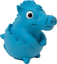 Critta Fitta Latex Squeaky Alligator Dog Toy, 4.5 × 2.8 × 4-in, Blue