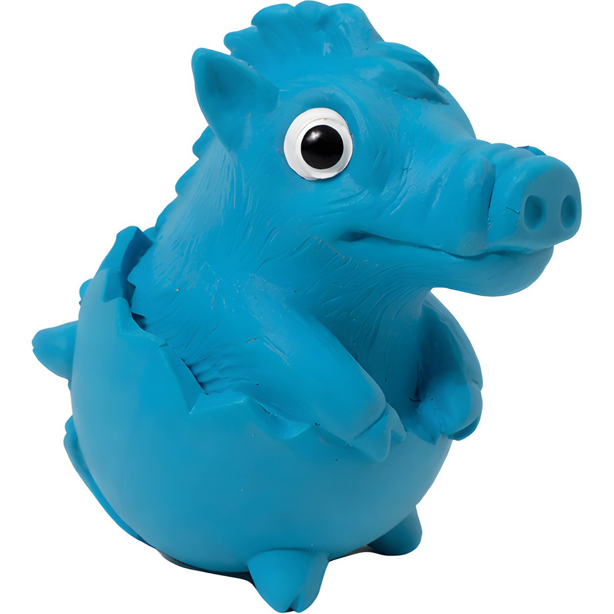 Critta Fitta Latex Squeaky Alligator Dog Toy, 4.5 × 2.8 × 4-in, Blue