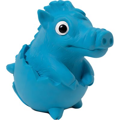Critta Fitta Critta Fitta Latex Squeaky Alligator Dog Toy, 4.5 × 2.8 × 4-in, Blue