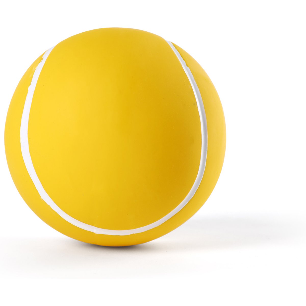 Critta Fitta Latex Squeaky Tennis Ball Dog Toy, Yellow, 3.5 x 3.5 x 3.5-in