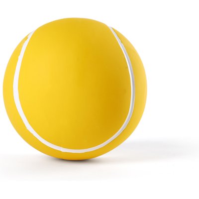 Critta Fitta Critta Fitta Latex Squeaky Tennis Ball Dog Toy, Yellow, 3.5 x 3.5 x 3.5-in