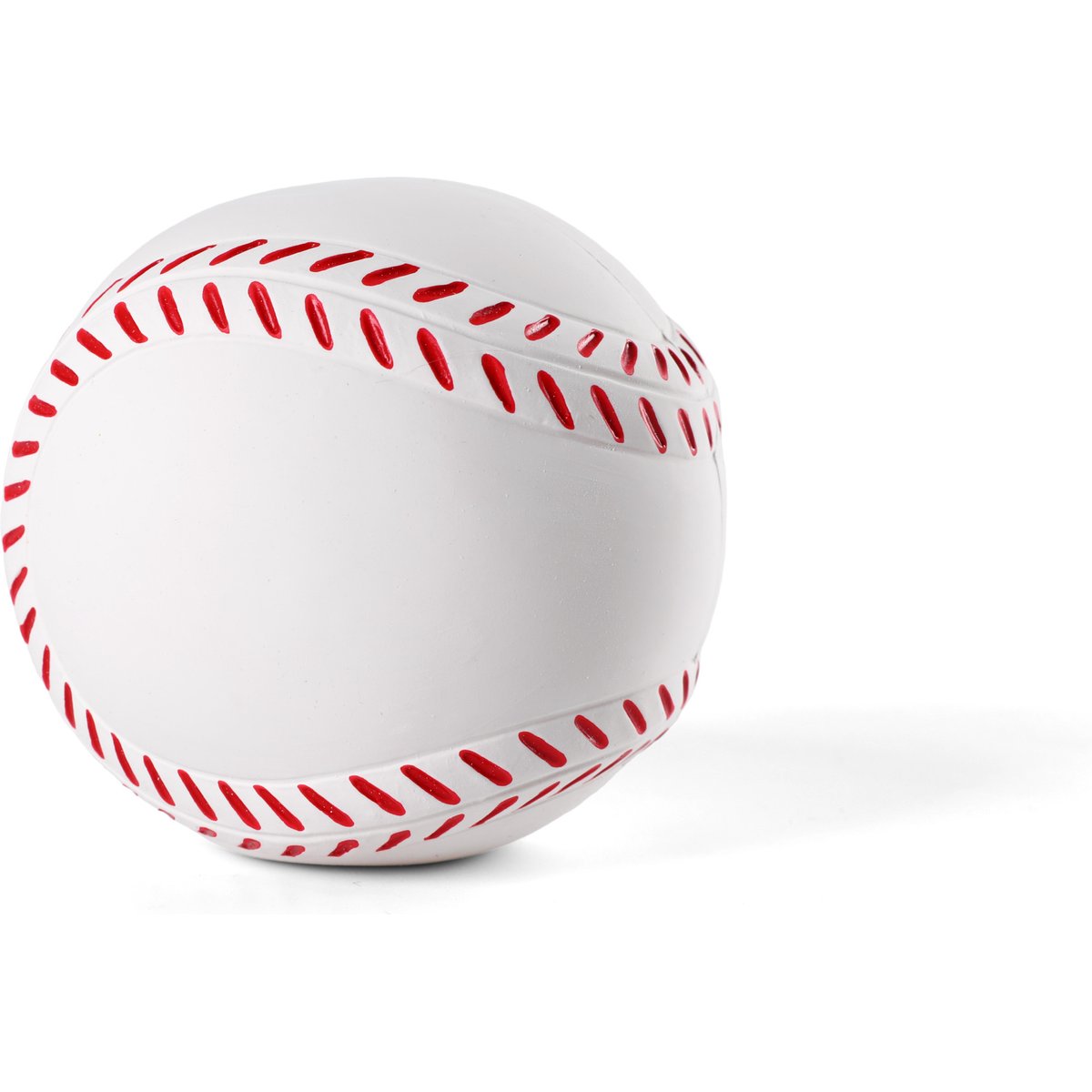 Critta Fitta Latex Squeaky Baseball Dog Toy, White/Red, 3.5 x 3.5 x 3.5-in