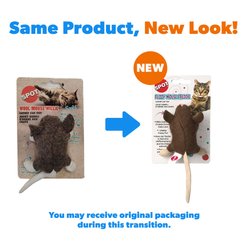 Ethical Pet Wool Mouse Freddie Cat Toy, Color Varies, 3.5-in, 1 count slide 2 of 4