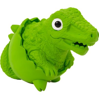 Critta Fitta Critta Fitta Latex Squeaky Alligator Dog Toy, 4.5 × 2.8 × 4-in, Green