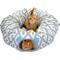 Show in main carousel: Kitty City Tunnel Cat Bed, Medium, White & Gray slide 1 of 12