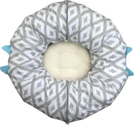 Show full view: Kitty City Tunnel Cat Bed, Medium, White & Gray slide 2 of 12