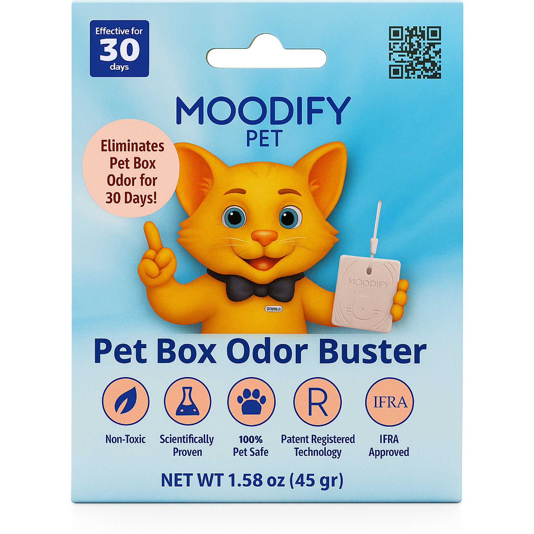 MoodifyPet Cat Litter Box Odor Neutralizer, 1.58-fl oz