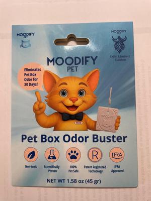 Show full view: MoodifyPet Odin limited Edition Cat Litter Box Odor Neutralizer, 1.58-oz, 1 count slide 7 of 9