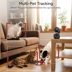 Siipet Smart 4K Gimbal Pawtrack Dog Camera, Black slide 2 of 9