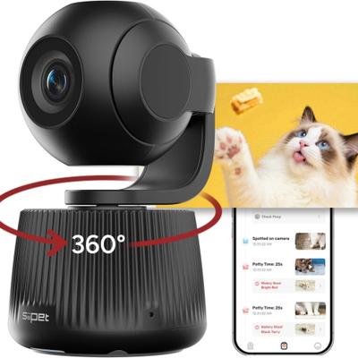 Show full view: Siipet Smart 4K Gimbal Pawtrack Dog Camera, Black slide 7 of 9