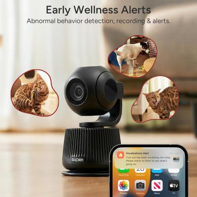 Show full view: Siipet Smart 4K Gimbal Pawtrack Dog Camera, Black slide 4 of 9