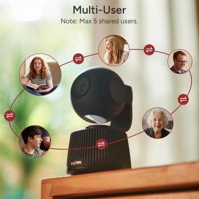 Show full view: Siipet Smart 4K Gimbal Pawtrack Dog Camera, Black slide 5 of 9