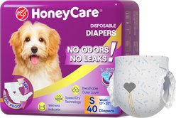 HoneyCare All-Absorb Super Absorbent Disposable Female Dog Diapers, Small: 12 to 20-in waist, 40 count