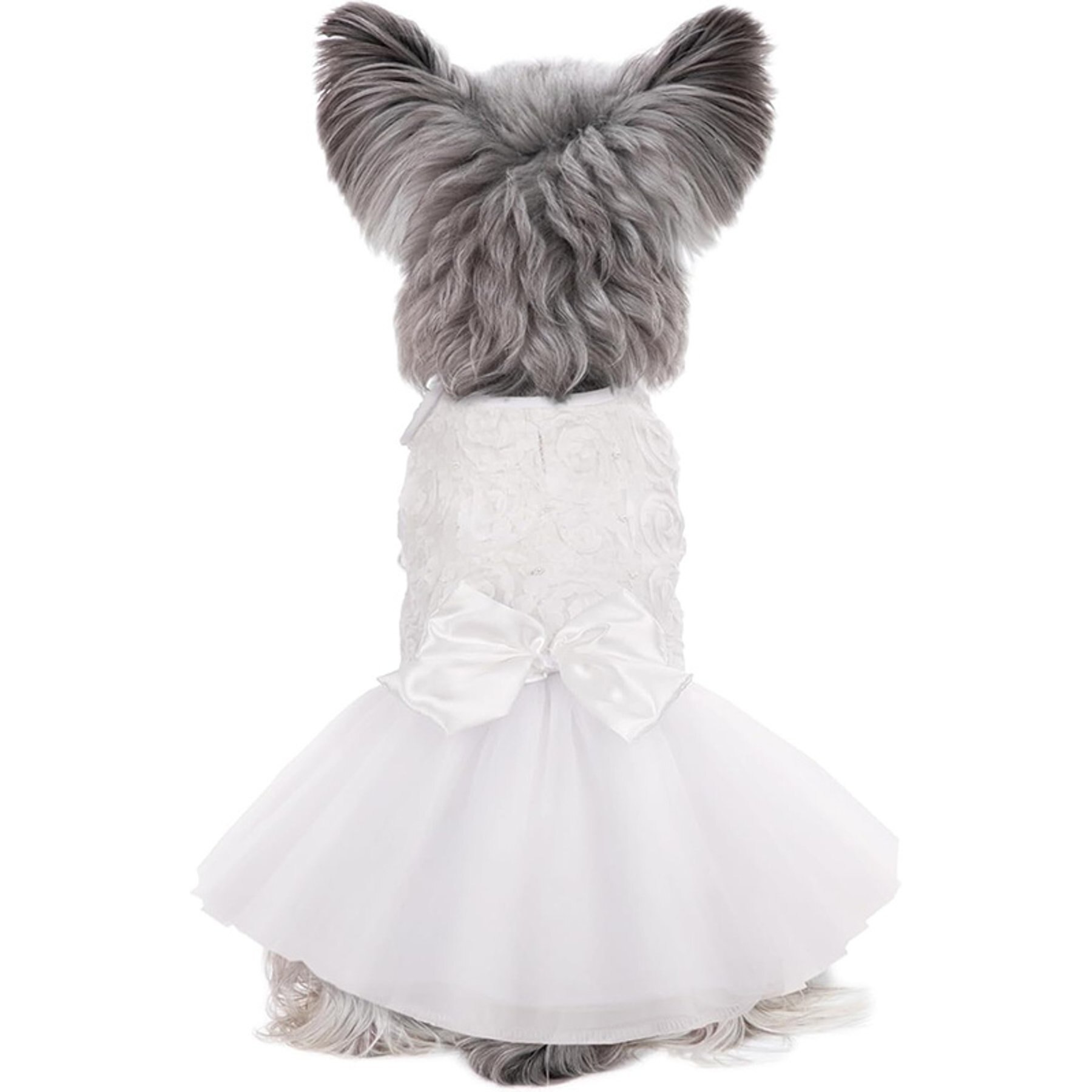 Kuoser Personalized Dog Wedding Dress, White, X-Large