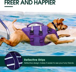 Kuoser Dog Life Jacket, Purple, Small slide 2 of 7