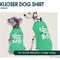 Show in main carousel: Kuoser Summer Protection Personalized Stretchable Dog Shirt, Fluorescent Green, Small slide 3 of 7