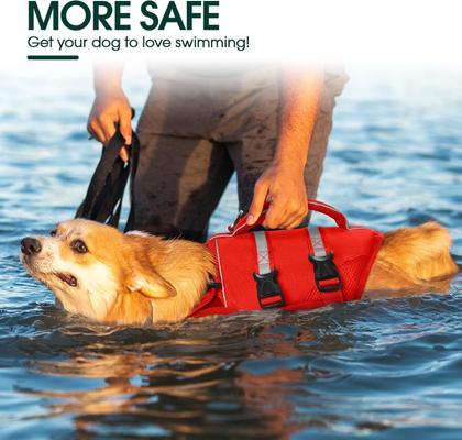 Show full view: Kuoser Dog Life Jacket, Red, X-Large slide 5 of 8