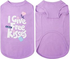 Kuoser Summer Protection Personalized Stretchable Dog Shirt, Purple, Small