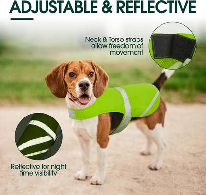 Show full view: Kuoser Reflective Dog Vest, Green, XXX-Large slide 5 of 9