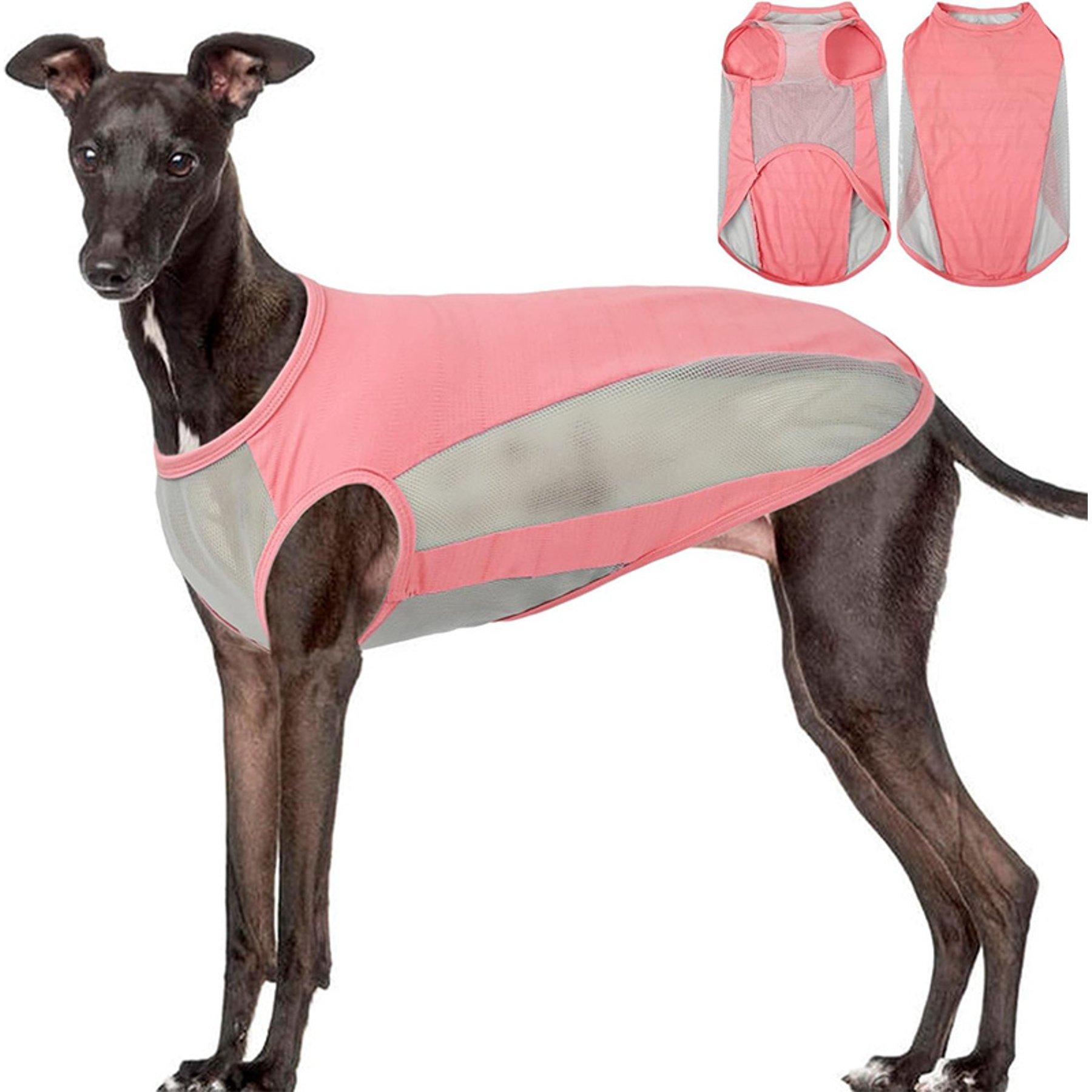 Kuoser Summer Protection Personalized Dog Shirt, Pink, XXX-Large