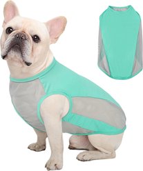 Kuoser Summer Protection Personalized Dog Shirt, Green, Small