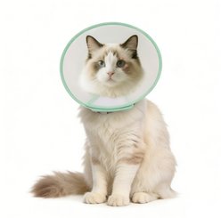WZ PET Adjustable Dog & Cat Recovery Cone Collar, Green, Medium
