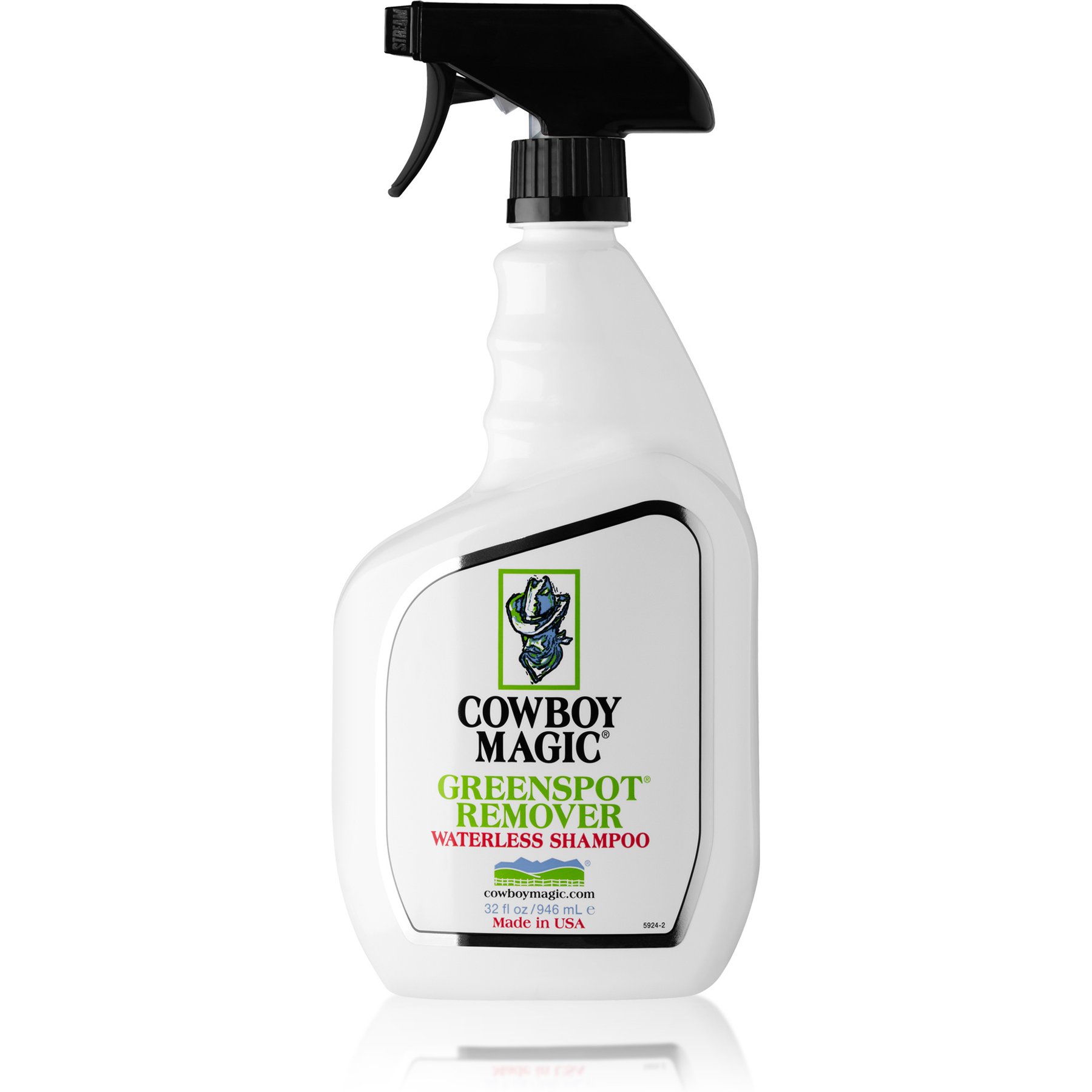 Cowboy Magic GreenSpot Remover Waterless Shampoo Pet Spray, 32-fl oz bottle