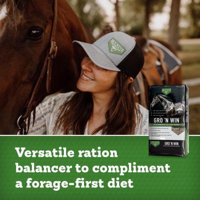 Show full view: Buckeye Nutrition Gro 'N Win Pelleted Ration Balancer for Horses, 50-lb bag slide 4 of 10
