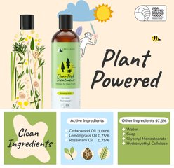kin+kind Flea+Tick Lemongrass Treatment Shampoo for Dogs & Cats, 12-fl oz bottle slide 2 of 9