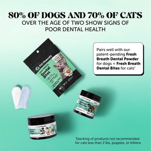 Pet Honesty Fresh Breath Dog & Cat Dental Wipes, 30 count