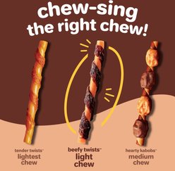 Hartz Oinkies Beefy Twists with 100% Real Beef Natural Dog Chews, 14 count slide 2 of 5