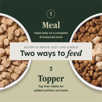 Show full view: Instinct FreshDried Bites Cage-Free Chicken Recipe Grain-Free Adult Freeze-Dried Dog Food, 25-oz bag slide 8 of 10