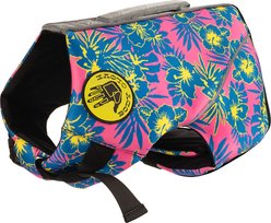 Body Glove Floral Neoprene Dog Life Jacket, Pink, Medium